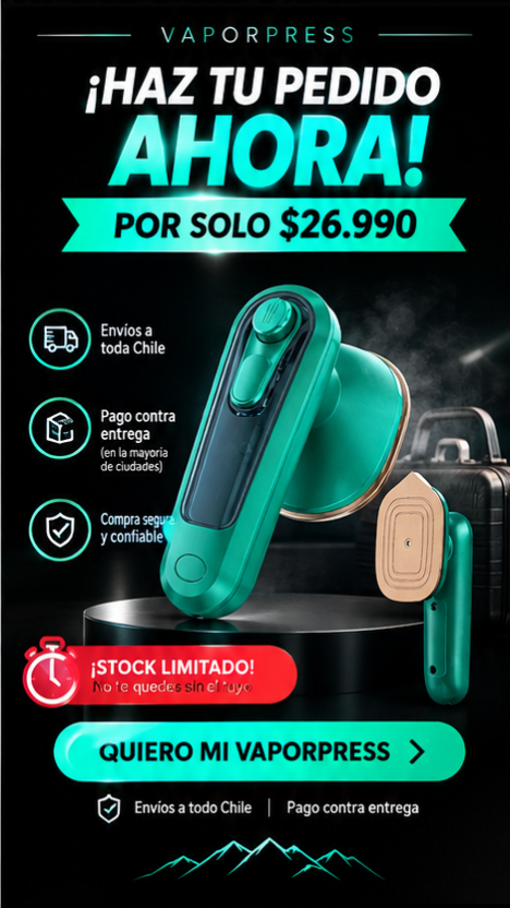 VaporPress Pro - Plancha a Vapor Portátil 2 en 1